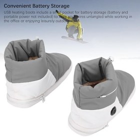 Resim Isıtılabilir Terlik - USB Isıtılabilir Sıcak Ayakkabı | Kamp Avcılık Soğuk Seyahat, Uyku Seyahat Ev Dış Mekan Kat Yürüyüş Avcılık Sonbahar Noel Kış 