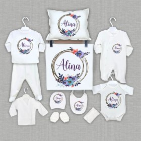 Resim Bebeqon Isme Özel 11'li Organik Hastane Çıkışı 