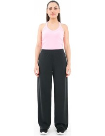 Resim Manu Cepli Rahat Kesim Geniş Paça Örme Pantolon 001 