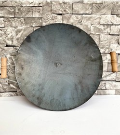 Resim SEMAVER MARKET Kalın Hakiki Kavurma Sac 35 Cm Çift Taraflı Sac Kavurma Ve Gözleme Sacı 