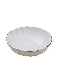 Resim Kütahya Porselen Bone Luz Platin Fileli Çorba Kasesi 15cm 2 Li Çok Renkli 
