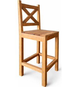 Resim Bar Tabure Ahşap Sandalye Mutfak Bar Sandalyesi 5150 