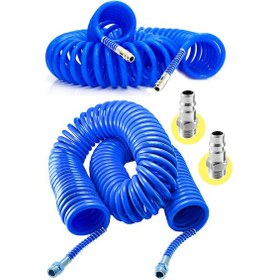 Resim Yüksek Kalite Hava Üfleme Toz Alma 15Mt Spiral Hava Hortumu Ve Ba 