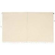 Resim Xuweiwei Beige Color Araç Gizlilik Perdesi Uv Koruma Örgü Kumaş Gizli Toka Ve Esnek Kordon 