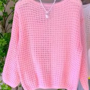 Resim Kadın Hafif Örgü Yaka - Omuzdan Açık, Açık Ön, Bol Kesim, Düz Renk, Bahar/Yaz/Sonbahar için Mükemmel, Rahat Şık Katman Parçası, Bahar Yaz Giyim | Açık Ön Tasarım | Dokulu 