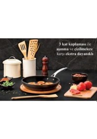 Resim Evimsaray Tava Arte Diamond 24cm siyah 