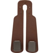 Resim Yunboo Araba Koltuk Arka Çift Kanca - Telefon Tutucu Ve Gizli Depolama, Yumuşak Silikon, 10 Kg Yük Kapasitesi, Tekli Paket, Açık Kahverengi 