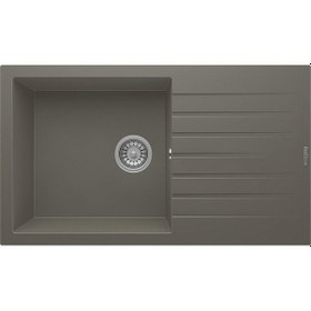 Resim Real P014 Loadikya 86 XL Gri Granit Mutfak Eviyesi 86 x 50 CM 