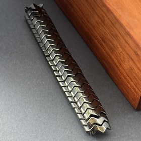 Resim Doğal Taşlı Bir Terahertz Bileklik, Bohem Tarzı Erkek Bilezik 