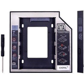 Resim Alfais 4717 12.7mm Sata Hdd Harddisk Caddy Kızak Kutu Laptop Ssd Notebook Ikinci Hdd Takma 