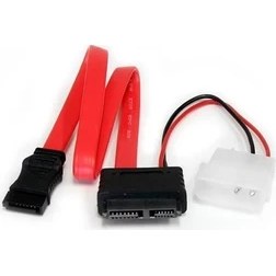 Resim Micro Sata HDD SSD 6+7 Pin To Sata +2 Pin Molex Power Kablosu 