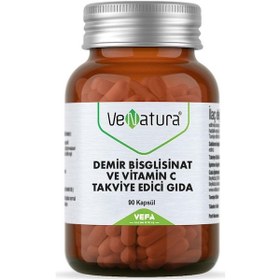 Resim Venatura Demir Bisgilisinat Vitamin C 90 Kapsül 