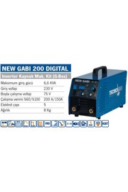 Resim Habib Makina TECNOMEC NEW GABI 200D 200 Amper İnverter Kaynak Makinası G BOX 