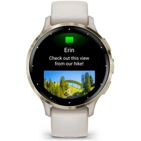 Resim Garmin Venu 3s Soft Gold | Fil Dişi Kayışlı 