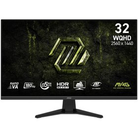 Resim MSI MAG 325QF E18V 31.5 2560x1440 WQHD 180Hz 0.5ms HDMI DP Adaptive Sync Gaming Monitör 