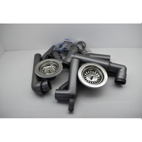 Resim Franke Dominox Blanco Ukinox 1 5 Göz Evye Sifon Takımı Kare Taşmalı 