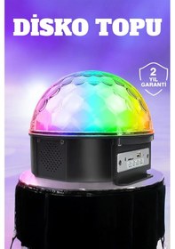 Resim Kompakt Tasarımlı, Telefon Kontrollü Disko Topu Işıkları Çok Renkli 