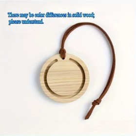 Resim Xuweiwei 1/2 Adet Ahşap Aroma Difüzörü Doğal Ahşap Askılı Saksı Şimşir Esans Yağları İçin 