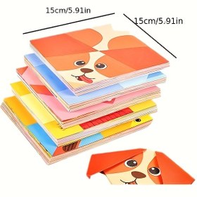 Resim Yaratıcı Origami Eğlence Kiti, 54 Benzersiz Tasarımla, Talimat Kitabı ile, 54/108 Kağıt Levhası, 27/54 Desen, DIY Sanat ve El Sanatları Projeleri, DIY El Sanatları ve Eğitici Aktiviteler için Uygun, Başlangıçlar Eğitimi El Sanatları, Sınıf Projeleri ve Parti Hediyeleri için Mükemmel, Doğum Günü Hediyeleri veya Tatil Hediyeleri olarak Kullanılabilir - Diy Origami Projeleri | Yaratıcı Modelleme | Çeşitli Origami 