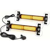 Resim Tongdashop 2 Adet Sarı Açık Karamel 40 Led Güvenlik Gösterge Paneli Ön Arka Yan Rüzgarlık Lambası İş Kamyonları 