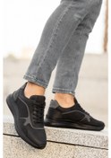 Resim Zagor Günlük Ortopedik Erkek Sneaker Spor Ayakkabı Siyah 