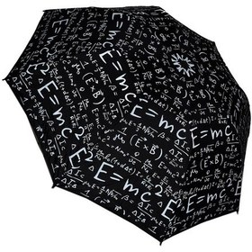 Resim Eleven Markets Eleven Market Matematik Formül Desenli Şemsiye Çanta Boy Şemsiye Siyah 