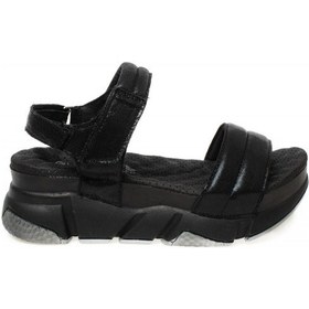 Resim Muya 33228z Bolissa Dolgu Topuklu Siyah Kadın Sandalet Siyah 