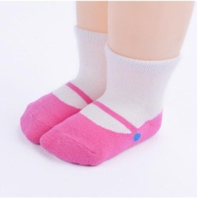 Resim Pembe Babamı Seviyorum Bebek Bahar Çorap Sevimli Mini Ayakkabı Bebek Çocuk Kaymaz Çorap Erkek Ayakkabı Çorap Pembe 