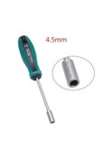Resim Metal Kaymaz Sap El Aleti Anahtarı Somun Anahtarı Soket Tornavida Tornavida 4.5mm 