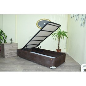 Resim Bengimobilya Baza Tay Tüy Kahverengi Silinir Kumaş Model Metal Çelik Fırın Boy 