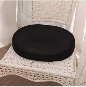 Resim Sones Office Hollow Rebound Sağlık Hemoroid Önleyici Yastık Kalça Oturma Yeri, Boyut: 40x32x7cm Siyah 