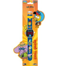 Resim Miniflak Kral Şakir Lisanslı Ks8001 Mavi Square Led Çocuk Saati Siyah 