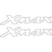 Resim Yamaha Xmax Uyumlu Damla Yazı Beyaz 22x4 Cm Sticker 