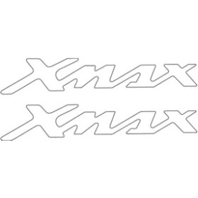 Resim Yamaha Xmax Uyumlu Damla Yazı Beyaz 22x4 Cm Sticker 