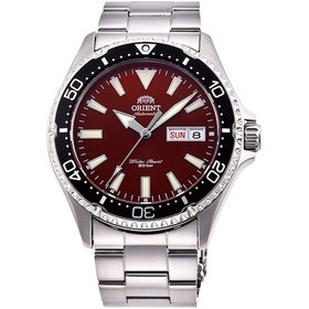 Resim Orient Ra-aa0003r39b Kurmalı Otomatik Gri Bordo Kadran Safir Cam 42 Mm Erkek Kol Saati Gri 