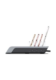 Resim Ally Multiport 10W Wireless Kablosuz Şarj Cihazı Organizer Stand (121664883)-Siyah 