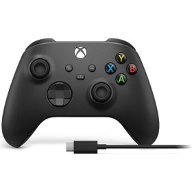 Resim Microsoft Xbox Wireless 9.nesil Siyah Oyun Kumandası ve Type-C Kablosu (1V8-00002) 