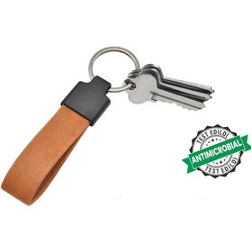 Resim Pigado Taba Renk Metal Antibakteriyel Unisex Anahtarlık 