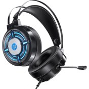 Resim HP H120G Gaming Işıklı, Mikrofonlu Oyuncu Kulaklığı Siyah USB 