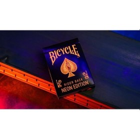Resim Bicycle Neon Solar-orange Rider Back Premium Oyun Kağıdı Koleksiyonluk İskambil Kartları Destesi 