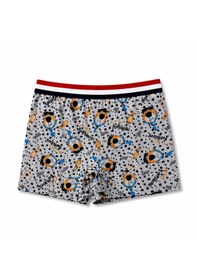 Resim Orivra 10'lu Erkek Çocuk Boxer Seti Pamuklu Esnek Desenli İç Çamaşırı Paketi Çok Renkli 