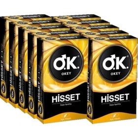 Resim Okey Prezervatif Hisset 100'LÜ ( 10 x 10 ) Dev Fırsat Paketi 