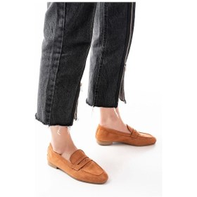 Resim 302 Taba Süet Günlük Kadın Babet Taba 