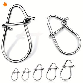 Resim 60 adet 304 Paslanmaz Çelik Balıkçılık Snap Pin - Hızlı Değişim, Yüksek Dayanıklılık ve Korozif Dirençli, Karides Balıkçılığı ve Tatlı Su Taktiği için İdeal, Karides Balıkçılığı Kurulumu | Şık Metalik Kaplama | Dayanıklı Yapı 