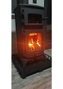 Resim Majör Tek Camlı Kuzineli Döküm Soba 