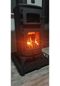 Resim Majör Tek Camlı Kuzineli Döküm Soba 
