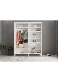 Resim İmaj Sürgülü Portmanto Vestiyer Beyaz160 Cm 