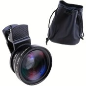 Resim 0.45x Geniş Açılı 15x Makro 2'si 1 Arada Lens - Yüksek Çözünürlüklü Fotoğrafçılık İçin Evrensel Telefon Klipsi, ABS Malzeme, Yakın Plan ve Manzara Şeritleri İçin İdeal, Telefon Lensi Aksesuarı | Makro Fotoğrafçılık | Dayanıklı Lens 