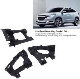 Resim 1 çift Araba Far Ampul adaptörü Soketi, Far Montaj Braketleri ön ızgara Tutucu geliştirilmiş Denge Doğrudan Fit 71190 T7a 000 HRV 2018 Için 