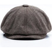 Resim Xphone Store Retro Vahşi Sekizgen Şapka - Kahverengi (Yurt Dışından) 